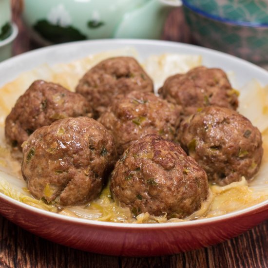 Lion’s Head Pork Meatballs