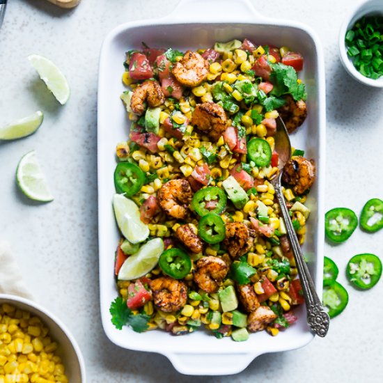 Mexican Honey Lime Shrimp Salad