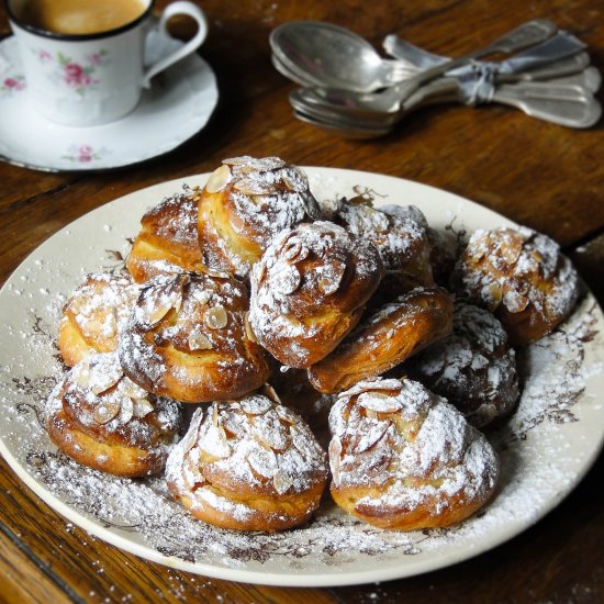 Marzipan Chouquettes (Puffs)