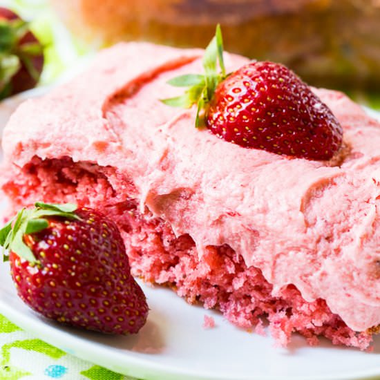 Strawberry Sheet Cake