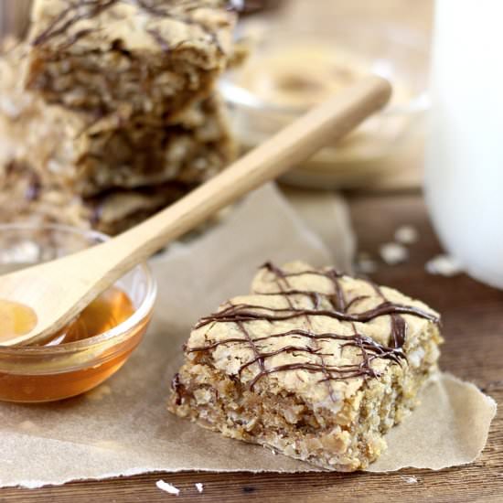 Easy Peanut Butter Oatmeal Bars