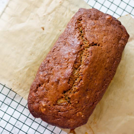 Bourbon Banana Walnut Bread