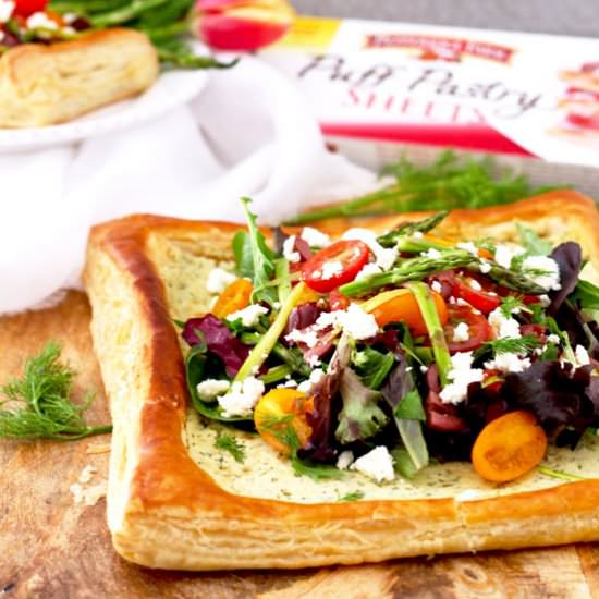 Puff Pastry Tart with Herb Feta