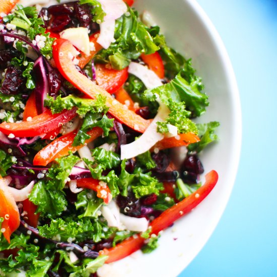 Crunchy Kale Quinoa Salad