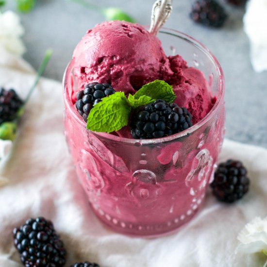 DF Blackberry Honey Ice-cream