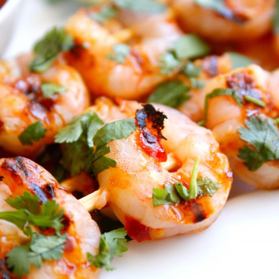 Grilled Sweet Chili Lime Shrimp