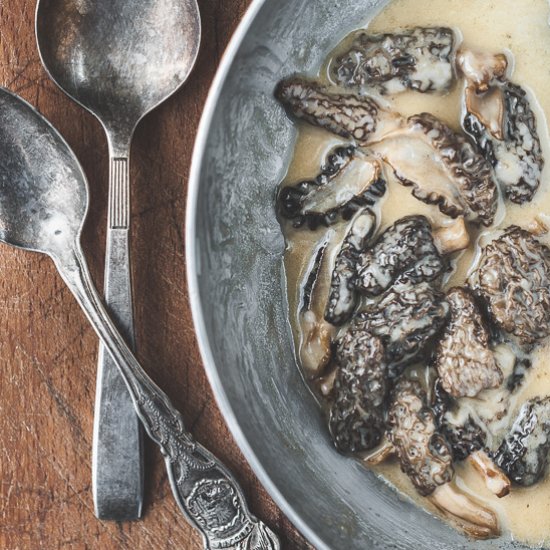 Indulgent Morel Cream Sauce