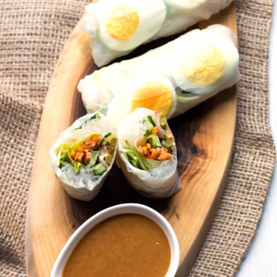 Boiled Egg Endive Salad Rolls