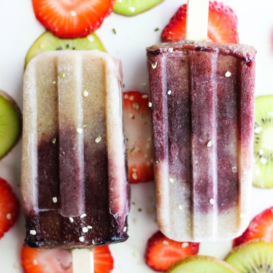 Banana Cherry Sugar Free Popsicles