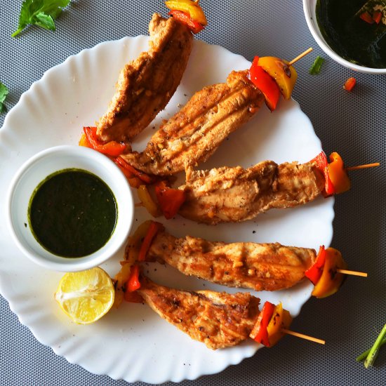 2 Ingredient Peanut Chicken Satay