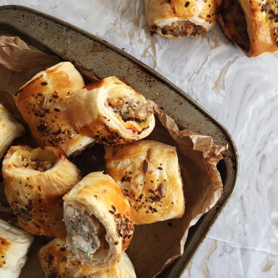 Sausage, Sage & Feta Rolls