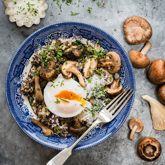 Quinoa Mushroom Risotto