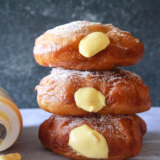 Brioche Donuts with Mango Cream