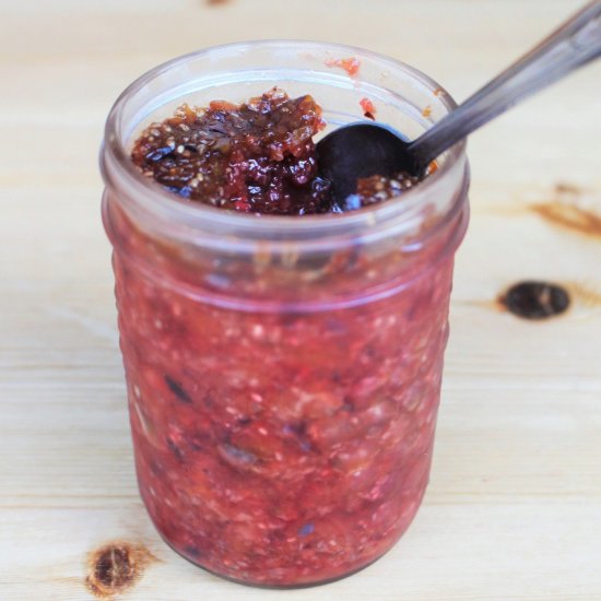 Raw Chia Plum Jam