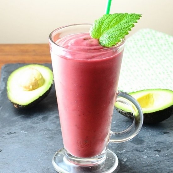 Avocado Raspberry Smoothie