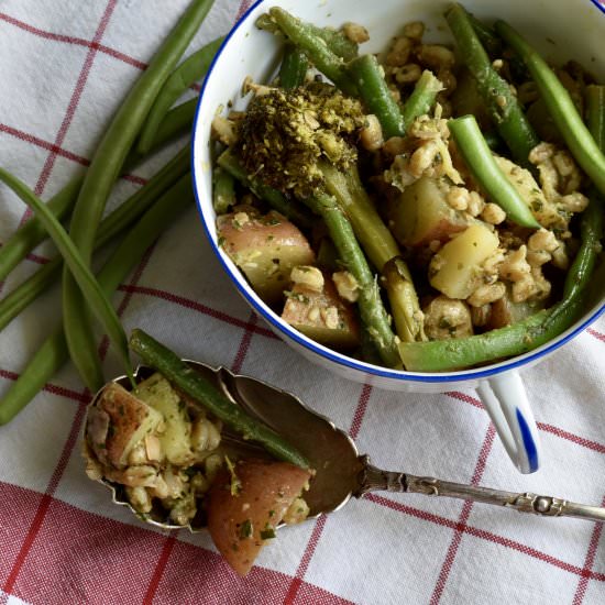 Green Bean and Pesto Potato Salad