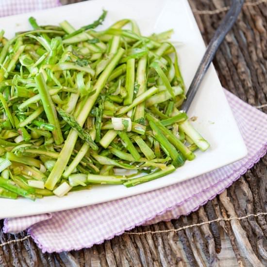 Shaved Asparagus Sesame Salad