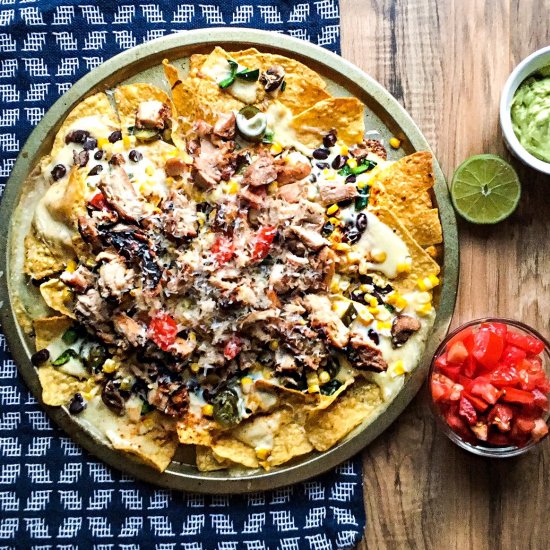 Pollo Asado Street Corn Nachos