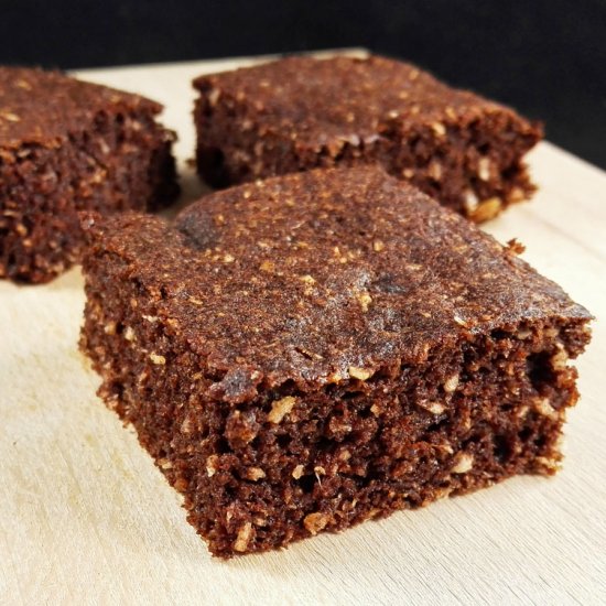 Flourless Cakey Coconut Brownies