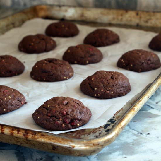 Mexican Raspberry & Millet Cookies