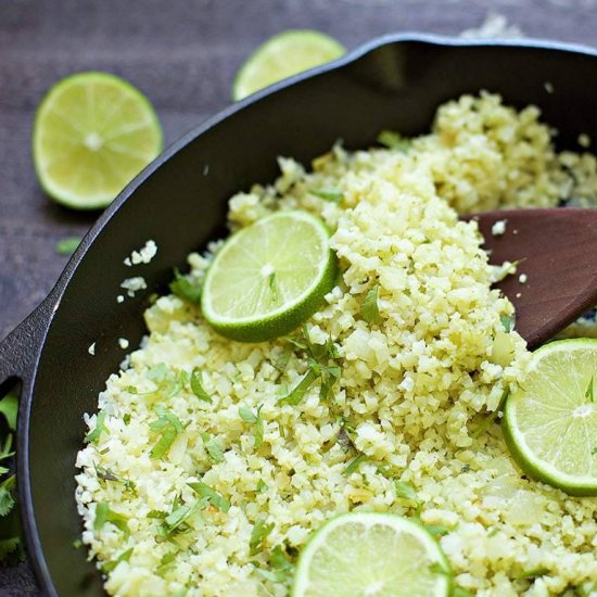 Cilantro Lime Cauliflower Rice