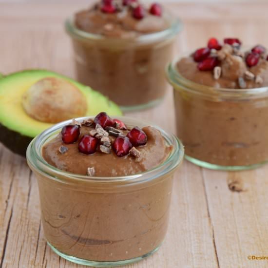 Vegan Avocado Chocolate Pudding