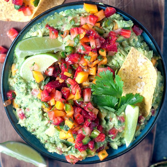 Strawberry Passion Fruit Guacamole