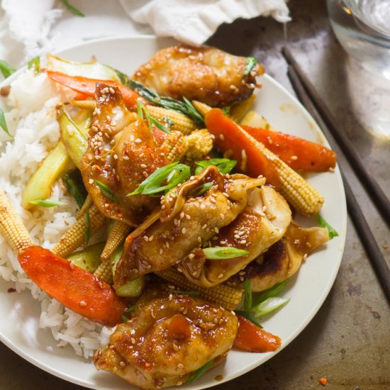 Veggies & Dumplings Stir-Fry