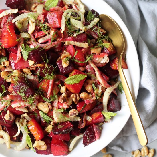 Roasted Beet and Fennel Salad