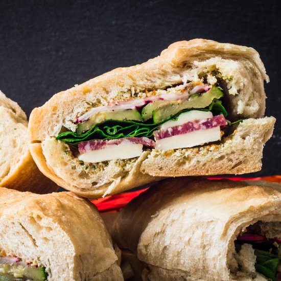 Pressed Picnic Sandwiches