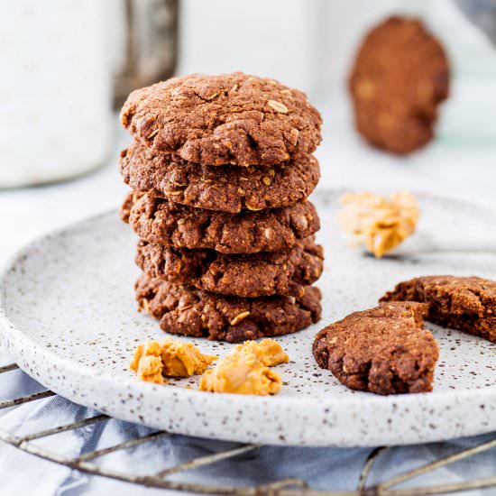 Double Choc Peanut Butter Cookies