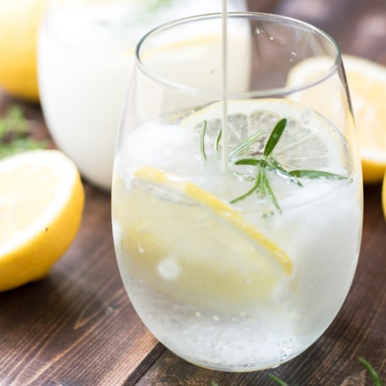 Rosemary Lemon Cream Soda