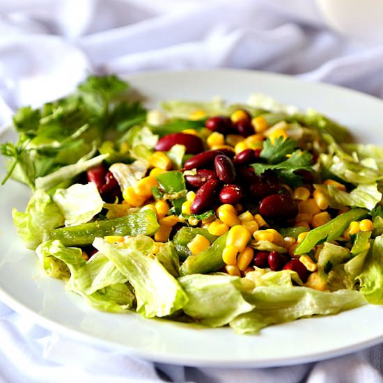 Crunchy Red Beans Salad