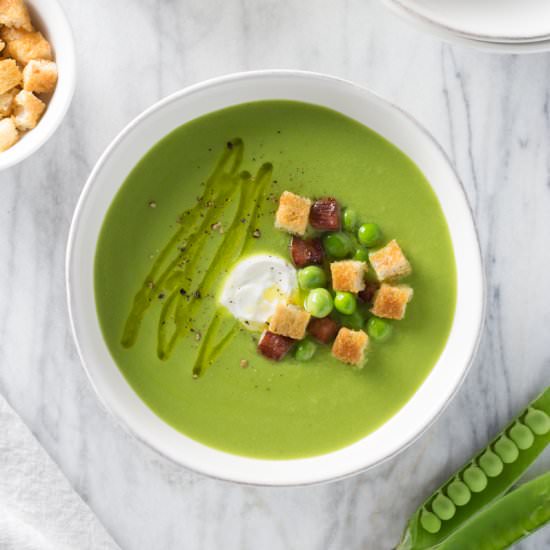 Chilled Spring Pea Soup