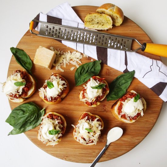 Leftover Bolognese Sliders