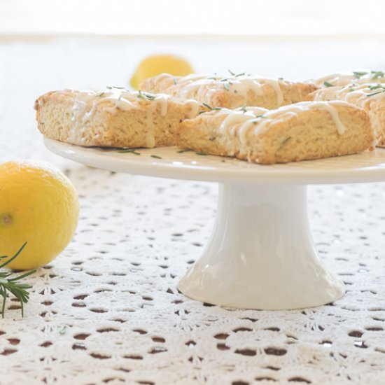 Lemon Rosemary Scones