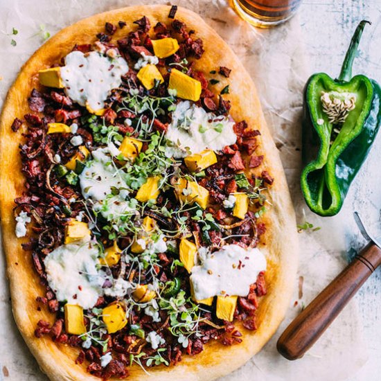 Chorizo Mango Pizza