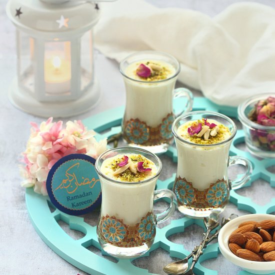 Almond/rice pudding