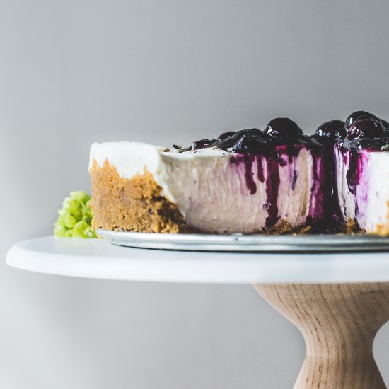 No-Bake Lavender Cheesecake