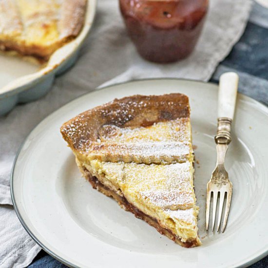 Italian Jam & Ricotta Tart