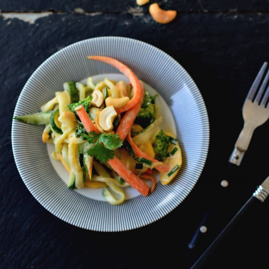 Asian-Style Tahini Zoodles