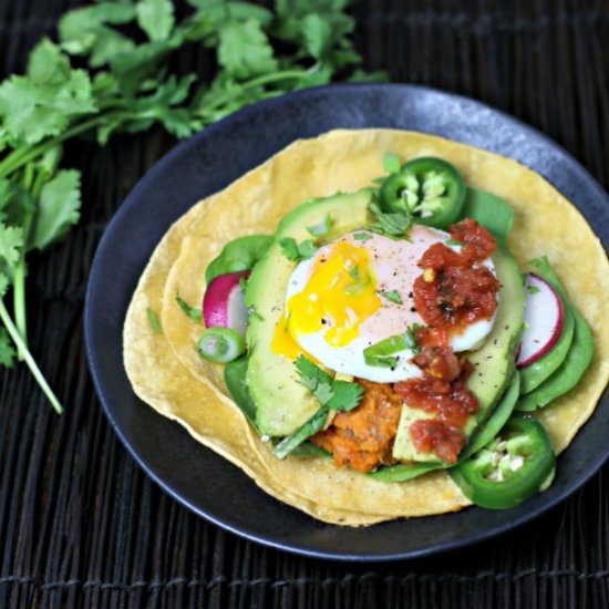 Sweet Potato Pinto Bean Breakfast Taco