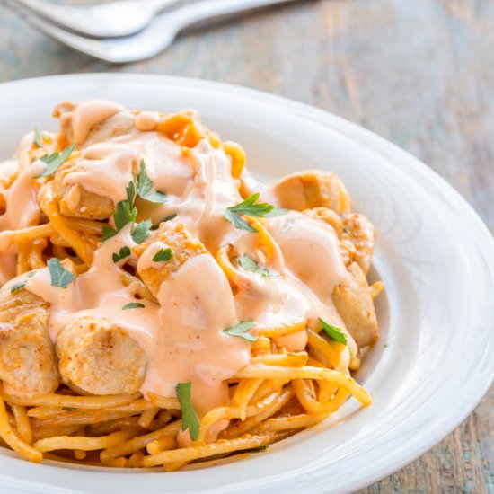 Bang Bang Chicken Pasta