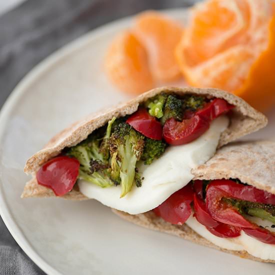 Broccoli and Mozzerella Sandwich