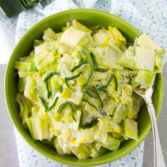 Creamed Leeks {Gluten Free}