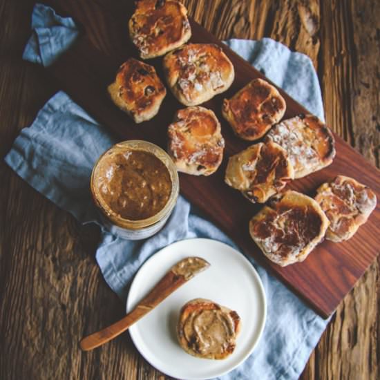 Fruit and Nut Muesli Bread Rounds