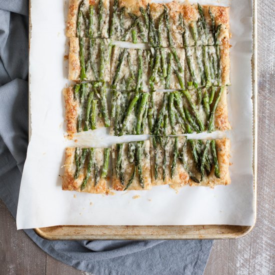 Asparagus Puff Pastry Tart