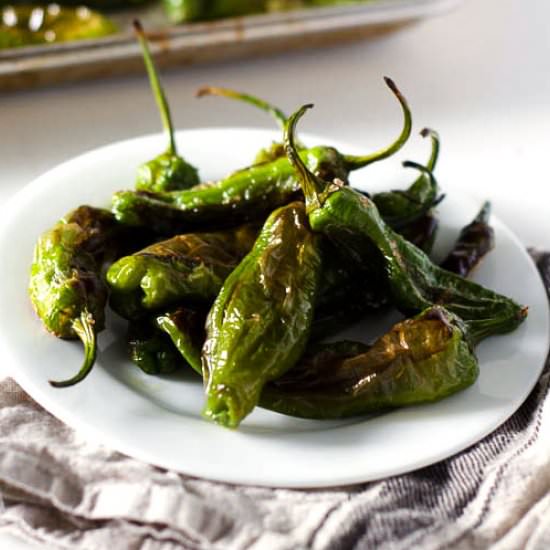 Easy Roasted Shishito Peppers