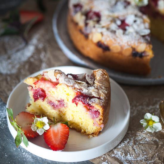 Strawberry Yogurt Cake