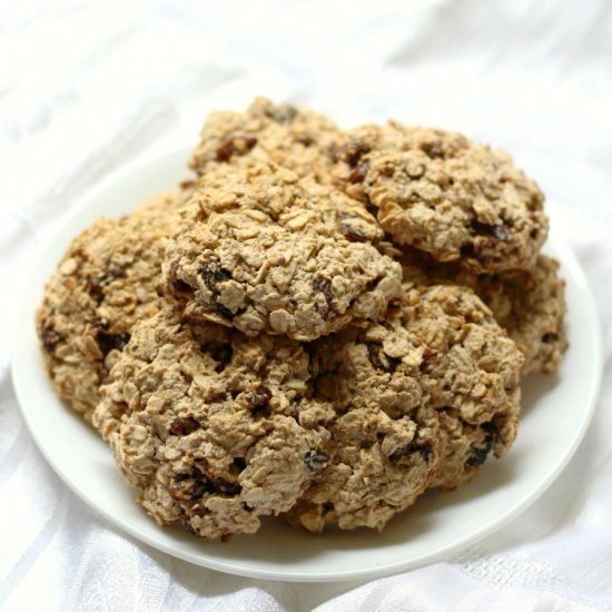 Chewy GF/V Oatmeal Raisin Cookies